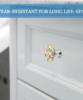 Real Deal Round Cabinet Knobs In Premium Stainless Steel With A Two Pack Of Super Smooth Drawer Pulls For Cupboards Dressers And Kitchen Furniture Including Mounting Screws For A Dope Quick Update on a cabinet door.