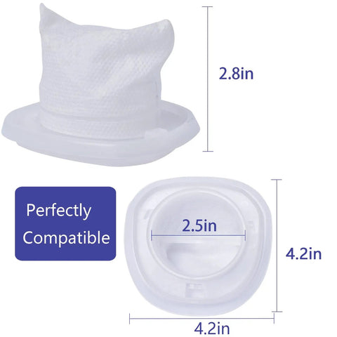 Six Pack Replacement Filters For Handheld Vacs Compatible With HNVC Series HNVCF10 Replacement Filter Pack Fits HNVC215B12 HNVC215B10 HNVC115J06 HNVC115B22 HNVC220BCZ01 HNVC220BCP07 HNVC115J22 HNVC115JB06 HNVC220BCZ00