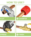 How to use 10 Pack 3/4-Inch Press X Press Propress Ball Valve Set With EPDM O-Ring Lead-Free Brass
