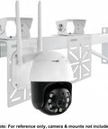 Stainless Steel CCTV Camera Mount Bracket Adapter L Shape for PTZ and Dome Surveillance Universal Wall and Ceiling Mount Brackets