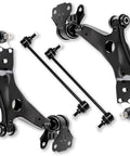 Front Lower Control Arm With Ball Joint Kit For Ford Escape 2014 2015 2016 2017 2018 2019 Driver And Passenger Sides Plus Stabilizer Sway Bar End Links 4 Piece Replacement Set, black steel suspension parts
