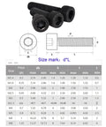 All In One Hex Socket Screw Bolt Nut Set M2 To M6 Black Carbon Steel Hardware Kit In Durable Case for furniture assembly diagram