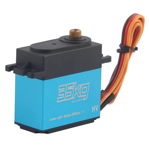 Top Shelf Two Pack 35K Coreless Digital Servo with full metal gears, waterproof, for 1/8 1/10 scale RC car, 0.11s response.