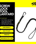Durable Tool Lanyard With Carabiner And Adjustable Loop End For Home Renovation And Construction, 8Kg Capacity