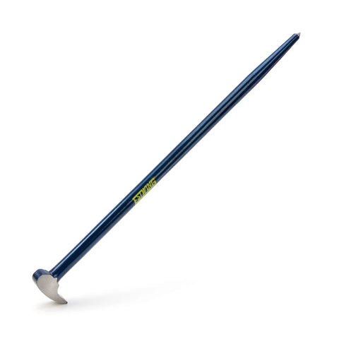 Roll Head Pry Bar 12 Inch Beefy Heavy Duty Chrome Alloy Steel tool with curved head for construction and automotive work