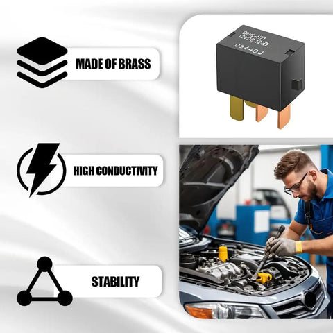 Two-Pack G8HL-H71 Auto Starter Relay 4-Pin Waterproof Power Relay For Honda Accord Civic Element CR-V CR-Z High Conductivity Brass Corrosion-Resistant Auto Electrical Replacement Easy Install, brass 4-pin relay