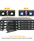 Built Like A Tank 8 Bay 2.5 Inch Sata Hdd And Ssd Backplane Cage With Locking Trays, featuring active power technology and fan indicators.