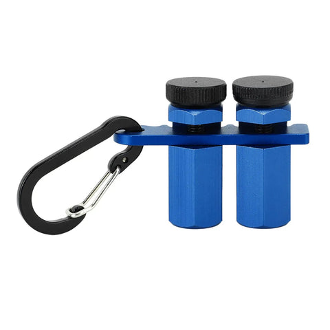 Precision Stair Gauge Knob And Framing Square Jig With Dead On Angle Cutting Guide For Pro Carpenter Marking built tough aluminum alloy with carabiner for easy carry.
