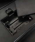 Battery compartment for On Air LED Recording Light Sign with Easy On Off Switch, showing 5V acrylic material detail.