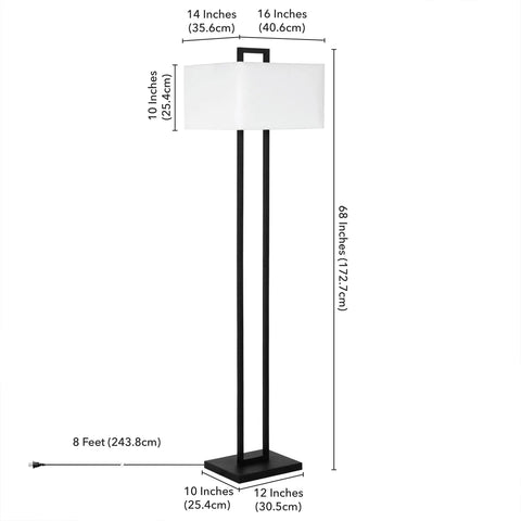 Tall Brass Table Lamp With White Fabric Shade For Modern Living Rooms And Nightstands, Sturdy Metal Base, Perfect Accent Light
