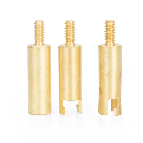 Brass tools from Five Piece AC Orifice Tube Removal Tool Kit For Domestic And Import Vehicles Quick No Fuss Removal Of Stuck Tubes