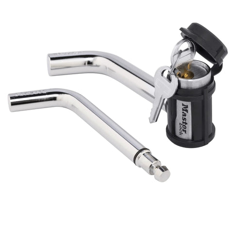 Receiver Lock With Swivel Head For 1/2 Inch And 5/8 Inch Trailer Hitches Weather Resistant Locking Hitch Pin Locks Up To 3500 Lbs