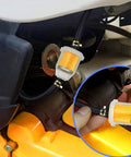 1/4 Inch ID Fuel Line Hose Kit With 6.56 Ft Of Fuel Line, 2 Inline Gas Filters 1/4 Inch X 5/16 Inch, installed on engine