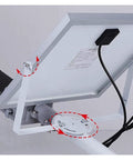 Adjustable bracket for Badass Outdoor Solar Security Flood Lights with remote control, showcasing tilt mechanism and assembly.