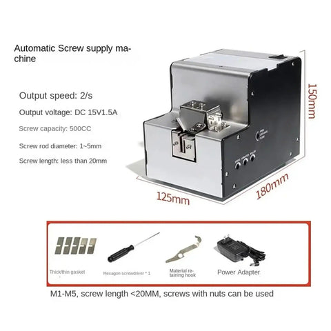 Fully Automatic Screw Arranging Machine Feeder And Vibrating Bowl Dispenser With Intelligent Brush Adjustment System For Precision Sorting Fast DIY Assembly Line Automation Project