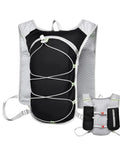 Front view of Waterproof Hydration Pack For Outdoor Running And Cycling With Reflective Safety Stripes, Ultralight Backpack Hydration Bladder