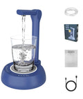 Electric Water Dispenser For 1 To 5 Gallon Bottles With Adjustable Stand, Desktop Hydration Station For Home Office Or Dorm, USB C