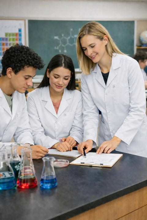 Unisex Consultation Lab Coat With Breathable Cotton Blend Twill Pro Grade Durable Medical Jacket For Doctors Students Faculty