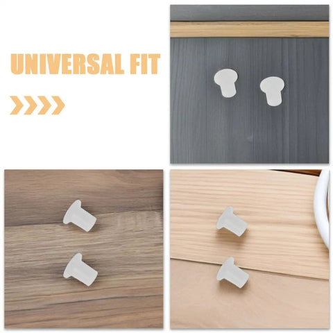 Premium White Plastic Inline Skate Side Plugs 50pcs Universal Replacement Kit For Many Models Wear Resistant Ends Spacers in close-up