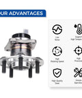 Rear Wheel Bearing And Hub Assembly 512505 For Toyota Prius 2010 2011 2012 2013 2014 2015 And Prius Plug-in displayed with features