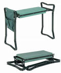 Folding Garden Kneeler Seat With Tool Pouch Bag And Thick EVA Foam Kneeling Pads, green portable foldable outdoor stool