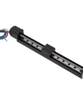 200mm Stroke Linear Stage With 6mm Lead Screw And 28 Stepper Motor Pro Grade CNC Motion Control Actuator, aluminum body, side view