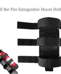 Heavy Duty Fire Extinguisher Mount For Roll Bar With Adjustable Straps Secure Holder For Jeep Wrangler Trucks SUVs Off Road Cars