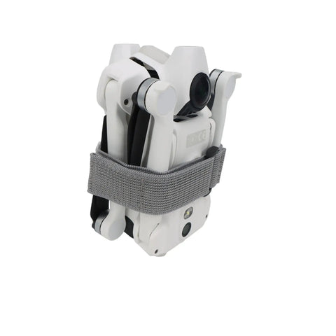 Drone secured with All Purpose Elastic Nylon Propeller Strap Kit No Fuss For Mini 5 Pro Mini 4K, showcasing stability and fit.