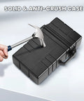Waterproof EDC Survival Case With Airtight Seal Unbreakable Dry Box being tested with hammer impact showing durability