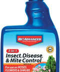 3 In 1 Insect Disease And Mite Control Spray Ready To Use For Plants Kills Armyworms Aphids Spider Mites Japanese Beetles Caterpillars And More Preventing Powdery Mildew Black Spot And Other Plant Diseases For Up To 30 Days Of Protection 24 Oz bottle