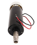 52Mm Cnc Spindle Motor 500W Knockout Punch 12000Rpm High Precision Brushless Router For Diy Woodworking Metal Carving, black metal body with cooling fan.