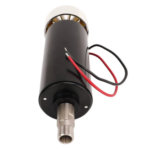 52Mm Cnc Spindle Motor 500W Knockout Punch 12000Rpm High Precision Brushless Router For Diy Woodworking Metal Carving, black metal body with cooling fan.