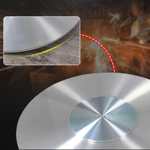 Large Lazy Susan Turntable With Clear Tempered Glass Top And Aluminum Base showing smooth 360-degree rotation mechanism