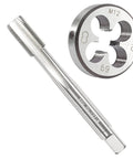 M12 X 1.0 Metric Tap And Die Set For Thread Repair And Metalworking showing round die and tap tool