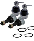 Honda Pioneer 1000 LTD Ball Joint Kit Upper And Lower Joints With Boots, Cotter Pins And Nuts OEM Replacement 4 Ball Joints Heavy Duty Beefed Up UTV Suspension Upgrade Ready To Roll, four joints with boots