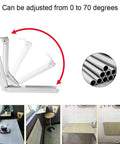 Adjustable Desk Hinge For School And Home Use, Folding Lift Frame In Zinc Alloy And Iron, 0 To 70 Degrees Tilt shown