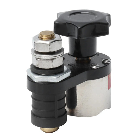 Close-up of Premium Magnetic Welding Ground Clamp With Adjustable Connector And Quick Switch for smooth welding operations.