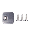 2 Pack Push To Open Door Catch Magnetic Touch Latch Damper Buffer For Cabinets with metal plate and base screws