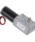 Straight Up Reliable DC24V Self Locking Gear Motor With Reversible Single Shaft And Heavy Duty Aluminum Housing Delivers Locked Stability At 80RPM.