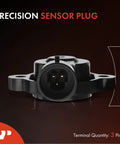 TPS Throttle Position Sensor With 3 Pin Plug For Chevrolet Silverado Suburban Tahoe Impala Camaro Avalanche Astro Blazer Express Venture And More Direct Fit OE Replacement, front view