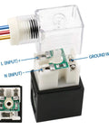 Close-up of wiring terminals on Five Station Solenoid Valve Manifold, 110V AC, 5 Way 2 Position Pneumatic Air Valve, 1/4 Inch PT Port