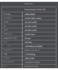 Product Model DYDW-002 parameter table displaying specifications for a 2D Force Sensor 0-500N Range, Rugged Multi Axis Load Cell for Precise Pressure And Torque Measurement, Compact And Stable, Easy Install, Ideal For Robotic Arms, Automation And Fixed Installations.