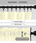 Light Yellow Semi Sheer Curtains Two Panels 84 Inches Long 52 Inch Wide Light Filtering Window Drapes Hanging Options