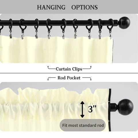 Light Yellow Semi Sheer Curtains Two Panels 84 Inches Long 52 Inch Wide Light Filtering Window Drapes Hanging Options