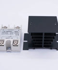Beefy SSR 40VA Solid State Relay 24-380V AC 40A with heat sink, potentio knob, single-phase control for DIY projects