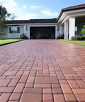 Straight Up Hella Durable Crystal Clear Paver Sealer And Concrete Masonry Guard Water Based Acrylic Coating That Locks Out Grime And Keeps Patios Looking Fresh In A Five Gallon Size on a vibrant paver driveway.