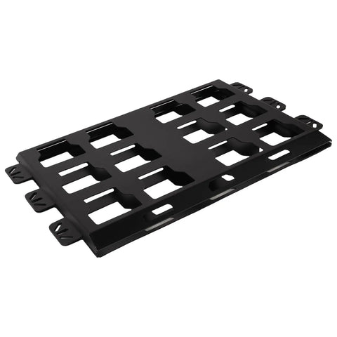 High Grade Stainless Steel Mending Plate And Toolbox Bracket 2 Pack Designed For Mad Holding Power With Zero Hassle Lock Down Hardware Sweet Garage Gear Organizer Built Tough To Handle 100 Pounds Without Breaking A Sweat, black toolbox bracket