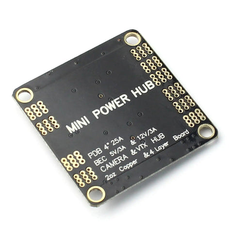 Beefy Power Hub And Distribution Board For Drone Builders With Double BEC 5V 3A And 12V 2A Output Up To 3A High Current PCB