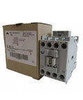 100-C12D10 100-C IEC Contactor for industrial control panels next to packaging box
