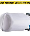 Heavy Duty Kick Butt 1 Hp Low Noise Industrial Shop Vacuum 537 Cfm Strong Suction 15 Gallon Portable Wheeled Wood Dust Collector collection bag for easy assembly.